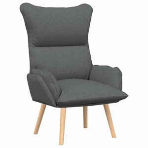 vidaXL Fauteuil relaxant Gris foncé 69 x 74 x 93 cm tissu
