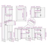 vidaXL Ensembles de salle de bain Naturel Bois de mangue massif