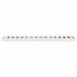 vidaXL Cadre de lit surélevé Blanc 213.5 x 104 x 9 cm Pin massif