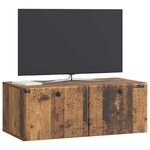 vidaXL Meuble TV mural 78 5 x 41 x 30 cm Bois ancien Bois d'ingénierie
