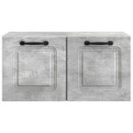 vidaXL Meuble TV mural Gris béton 59 5 x 31 x 30 cm Bois d'ingénierie