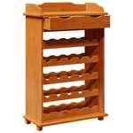 vidaXL Rangement à Vin 90x60x30 cm Bois Massif Pin