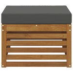 vidaXL Pouf d'Extérieur Bois d'Acacia Massif Naturel