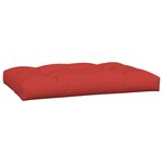 vidaXL Coussins de palette lot de 2 rouge tissu