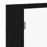 Armoire miroir salle de bain LED vidaXL  chêne noir  60x12x45 cm  en bois d'ingénierie