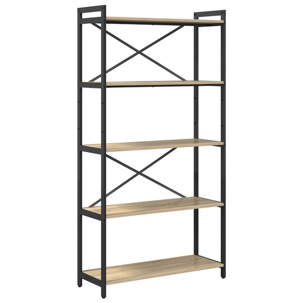 vidaXL Bibliothèque Chêne sonoma 80 x 30 x 153 cm Bois d'ingénierie