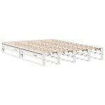 vidaXL Cadre de lit sans matelas blanc 140x190 cm bois de pin massif