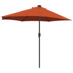 vidaXL Parasol de jardin Couleur terre cuite 294 x 150 x 224 cm tissu