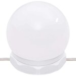 vidaXL Coiffeuse avec LED Blanc brillant 60x40x140 cm