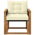 vidaXL Sofa de milieu extérieur Bois d'Acacia Massif Naturel