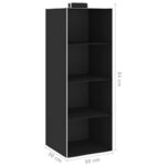 vidaXL Étagères suspendues de rangement 2 Pièces 4 niveaux Tissu