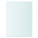 vidaXL Panneau d’étagère Verre transparent 20 x 15 cm