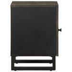 vidaXL Tables de chevet 2 Pièces noir 40x33x46 cm bois de manguier solide