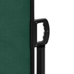 vidaXL Auvent latéral rétractable vert foncé 220x500 cm