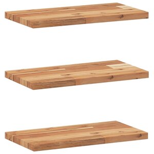 vidaXL Étagères flottantes 3 Pièces 60x20x2 cm acacia massif à l'huile