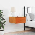 vidaXL Table de chevet Brun cire 37 x 35 x 18 5 cm Bois massif en pin