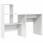 vidaXL Bureau Blanc 131 5 x 50 x 106 5 cm Bois d'ingénierie