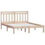vidaXL Cadre de lit sans matelas bois massif 140x200 cm