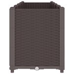 vidaXL Jardinière marron 160x40x53 cm polypropylène