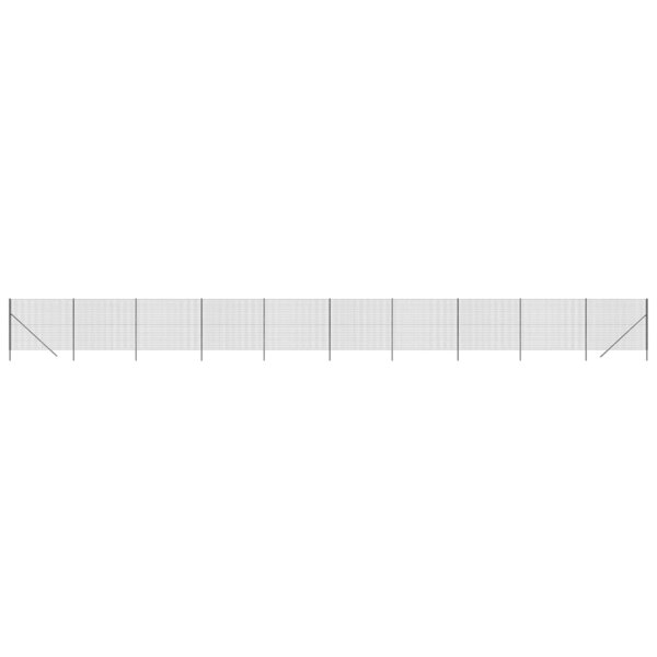 vidaXL Clôture en treillis métallique anthracite 2 2x25 m