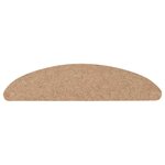 vidaXL Tapis d'escalier auto-adhésifs 10 Pièces beige 56x17x3 cm