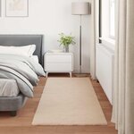 vidaXL Tapis en Fourrure Synthétique de Lapin Olite Taupe 80 x 200 cm