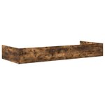 vidaXL Cadre de lit Chêne fumé 98 5 x 200 cm Bois d'ingénierie