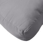 vidaXL Coussin de palette gris 50x50x12 cm tissu