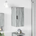vidaXL Cabinet de salle de bain Gris Sonoma 30 x 31 5 x 61 cm