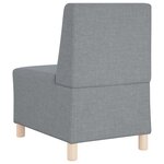 vidaXL Unité de Sofa Modulaire Sans Accoudoirs 2 Pièces Gris clair