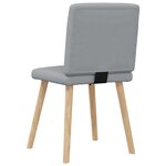 vidaXL Chaises à manger lot de 6 gris clair tissu