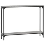 vidaXL Table console sonoma gris 100x22 5x75 cm bois d'ingénierie