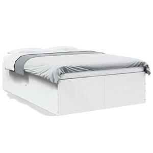 vidaXL Cadre de lit sans matelas blanc 140x200 cm