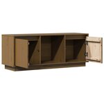 vidaXL Meuble TV Marron miel 110 5x35x44 cm Bois de pin massif