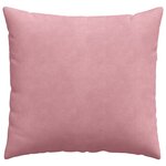 vidaXL Coussins de canapé 2 Pièces Rose 45 x 45 cm