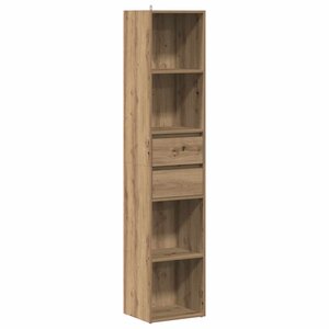 vidaXL Bibliothèque chêne artisanal 36x30x171 cm bois d'ingénierie