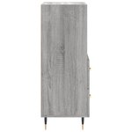 vidaXL Buffet Sonoma gris 34 5x34x90 cm Bois d'ingénierie