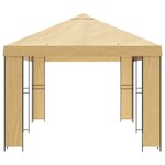 vidaXL Abri de jardin 6 x 3 m Crème Polyester et Acier 190