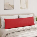 vidaXL Coussins de canapé 2 Pièces Rouge 145 x 40 cm tissu