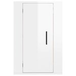 vidaXL Meuble TV mural Blanc brillant 40x34 5x60 cm
