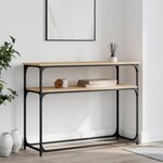 vidaXL Table console chêne sonoma 100x35 5x75 cm bois d'ingénierie