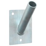 Support de drapeau vidaXL pour 1 drapeau monté au mur Argent Acier