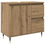 vidaXL Armoire de salle de bain chêne artisanal bois d'ingénierie