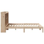 vidaXL Lit bibliothèque sans matelas 150x200 cm bois massif de pin