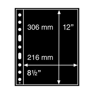 Recharges Grande 1 compartiment noir  Leuchtturm.
