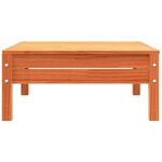 vidaXL Canapé de jardin 3 places cire marron bois de pin massif