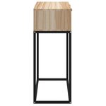 vidaXL Table console 80x30x75 cm bois d'ingénierie et fer