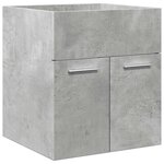 vidaXL Ensemble de meubles de salle de bain 4 Pièces gris béton