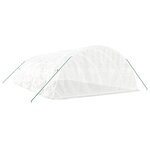 vidaXL Serre avec cadre en acier blanc 40 m² 8x5x2 3 m