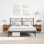 vidaXL Cabinet de chevet avec tiroir 2 Pièces Bois ancien 40 x 35 x 50 cm